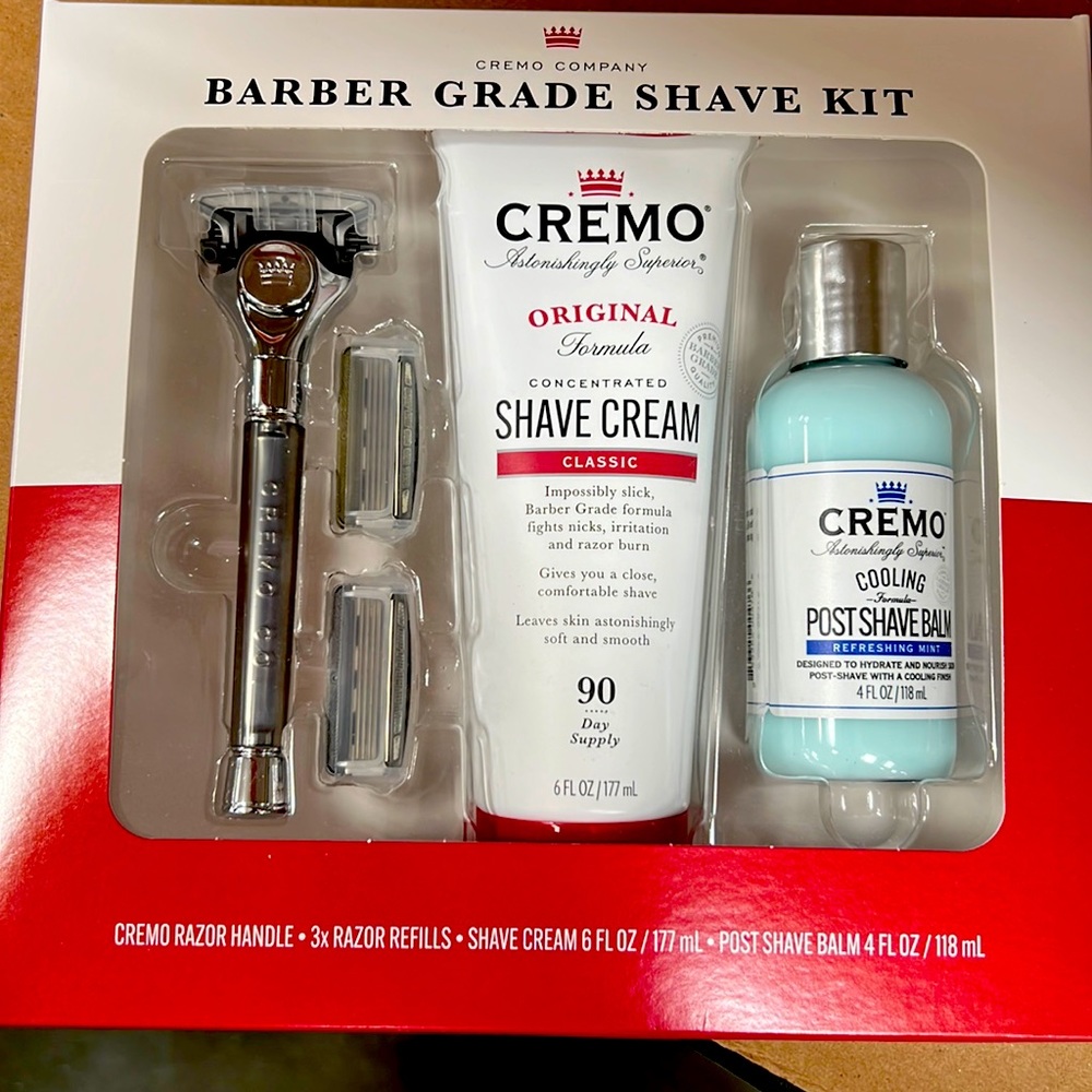 Cremo Barber Grade Shave Kit NEW